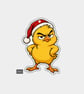 Funny Christmas Gift Tags For Adults, 6pk - Grumpy Posing Chick