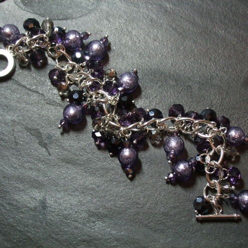 Blackcurrant sorbet Charm Bracelet 