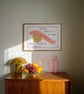 SLOW down Be More Snail Art Print, Calm Relaxing Decor Wall Hanging  - Image 4