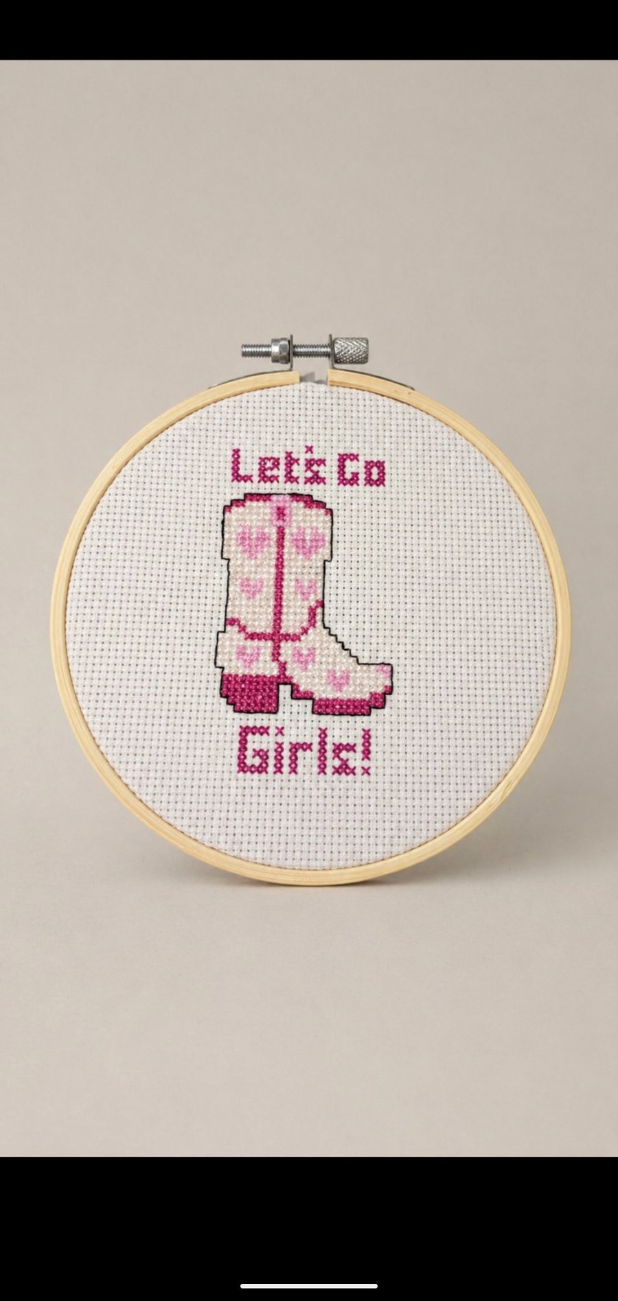 Let's go girls cross stitch 