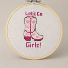 Let's go girls cross stitch 