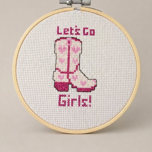 Let's go girls cross stitch 