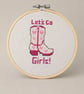 Let's go girls cross stitch  - Image 1