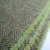 Green wool fabric diamond tweed - FQ, half or metre