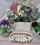 Glasses or trinket basket, hand crocheted  - Image 2