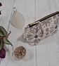 Hand Printed Linen Zipped Cosmetic Bag - Image 3