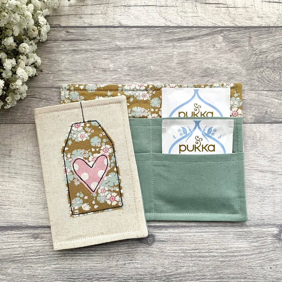 Tea bag wallet, tea gift idea