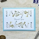 Pressed Flower Thank You Cards 