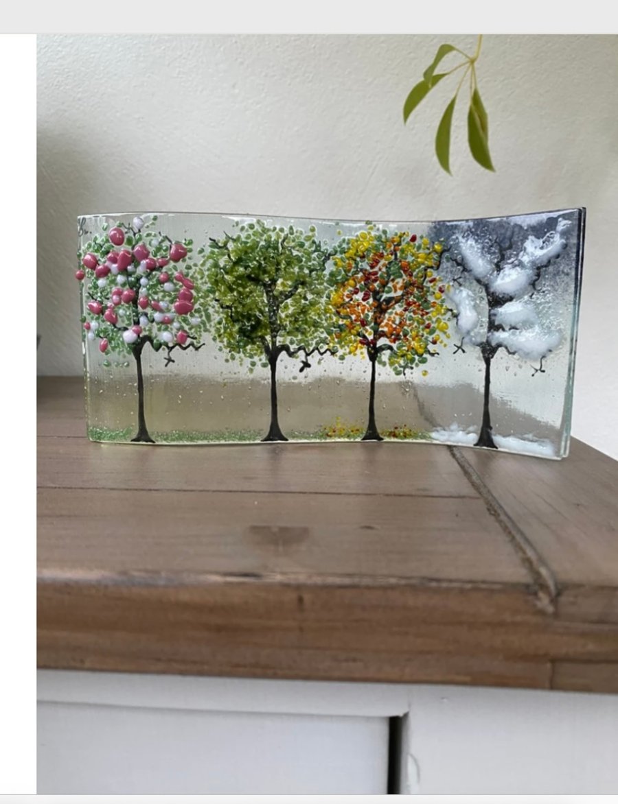 Fused Glass Four Seasons