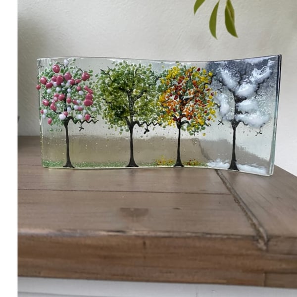 Fused Glass Four Seasons