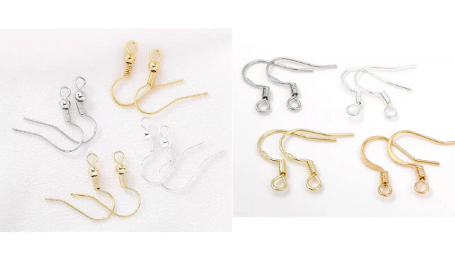 (EK69)  20 pcs, Gold Plated Earrings Hoop Findings 