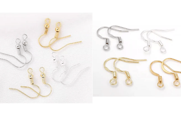 (EK69)  20 pcs, Gold Plated Earrings Hoop Findings 
