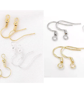 (EK69)  10 pcs, Gold Plated Earrings Hoop Findings 