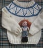 Small 7" Katie doll. Birthday gift . Scotland personalised bag - Image 3