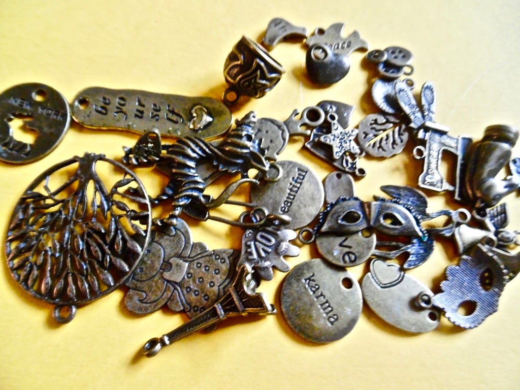 35 x Bronze Tone Charms