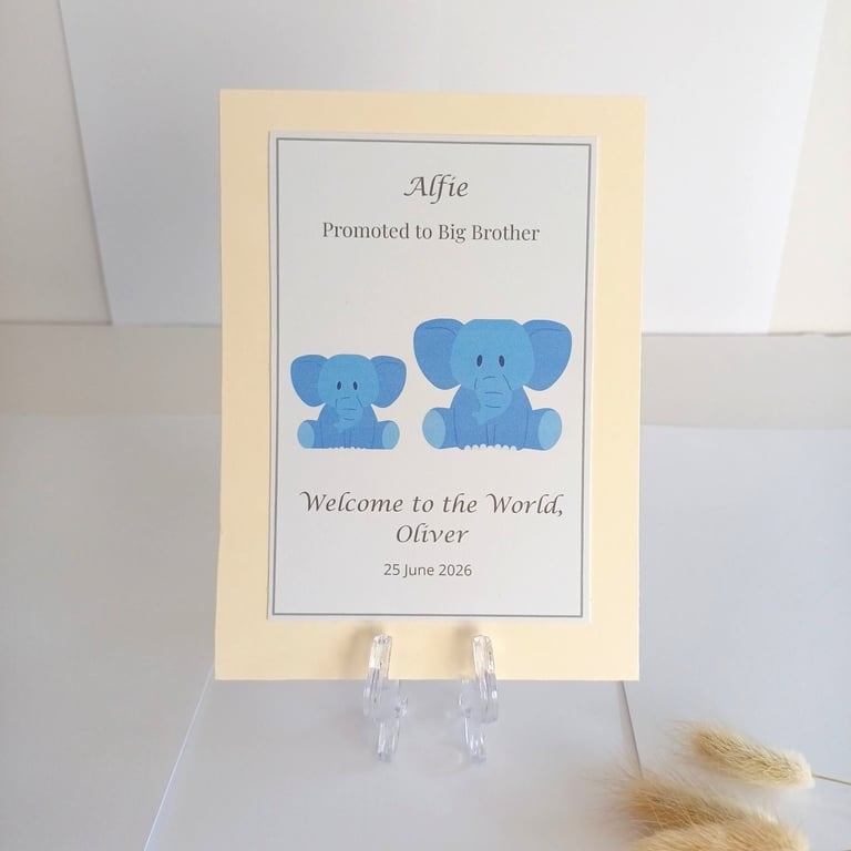 Personalised Big Brother Keepsake, Promoted to Big Brother Gift, Bedroom Decor