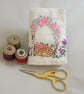 Garden Needlebook from recyled vintage linens