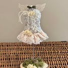 Lace fairy mannequin ornament 