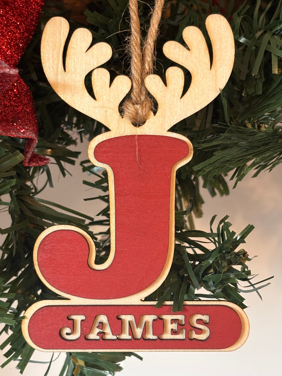 Personalised Christmas name decoration