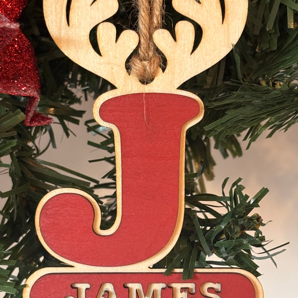 Personalised Christmas name decoration