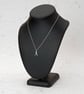 Recycled sterling silver runner necklace – handmade pendant  - Image 3