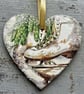 Hanging Wooden Christmas Heart