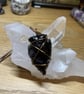 Wire Wrapped Obsidian Arrowhead Pendant