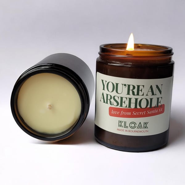 You're An A-hole Love from Secret Santa Candle