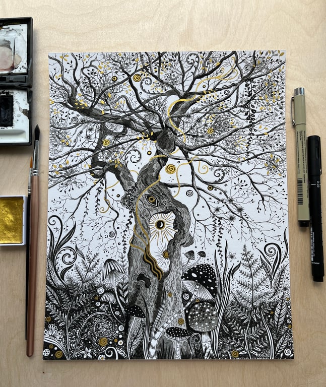 Eye Tree Art Print
