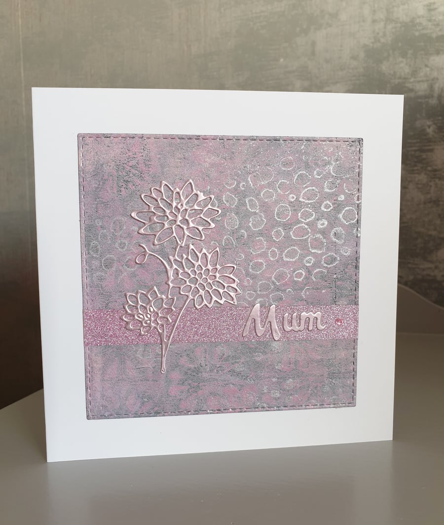 Pink & Silver Card (Mum)
