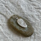Hare Symbol Pendant - Recycled Fine and Sterling Silver