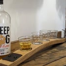 Whiskey Barrel Oak Shot Board