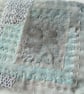 Textile Art with Hand Printed Clover Leaf  - Image 3