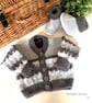 Designer Baby Cardigan & Matching Booties Hand Knitted Set Size 3-9 months  - Image 1