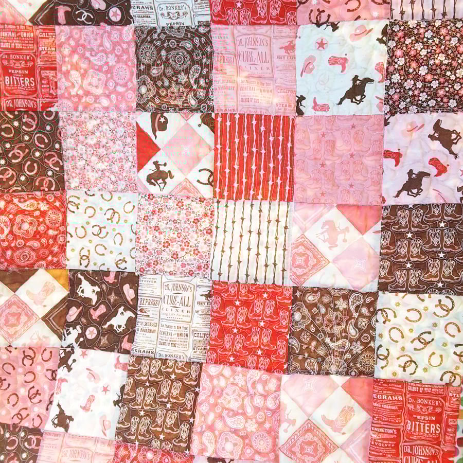 Wild West Lap or Cot Quilt