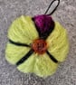 Hand Felted Pumpkin Hanging Decoration  - Image 3
