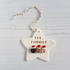 Personalised Family star Christmas decoration