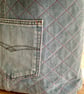 Upcycled Quilted Denim Tote Bag, Analogue Bag - Image 4