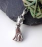 Cat Necklace Personalised Sterling Silver Hallmarked  - Image 5