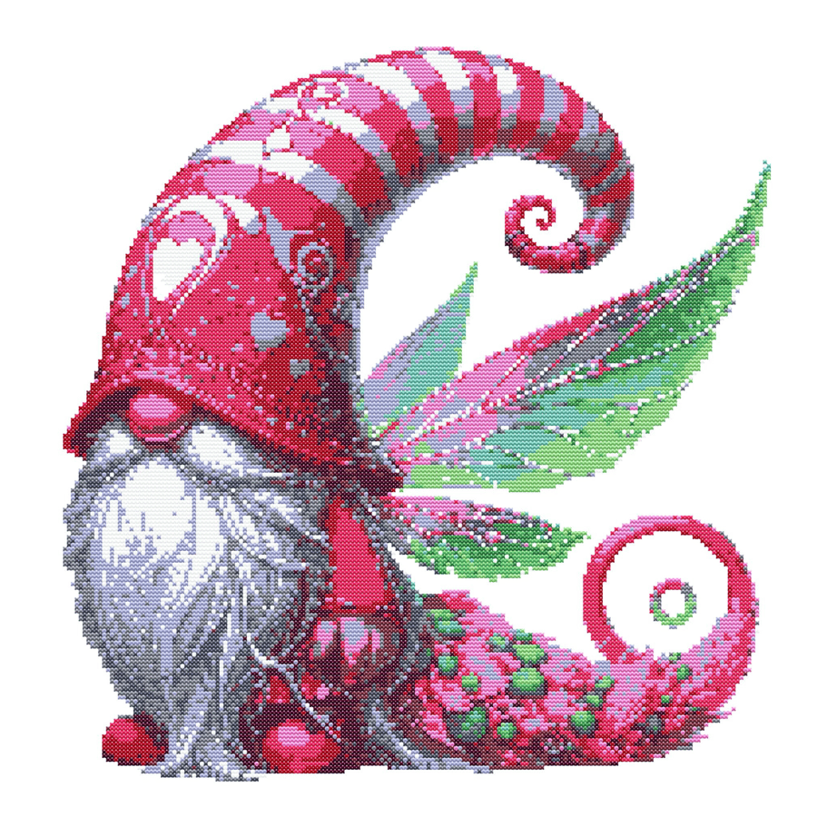 FAIRY GNOME GONK 1 - Cross Stitch Pattern - Cross Stitch Chart