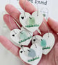 Sea Glass Bird Ornament, Handmade Coastal Keepsake, Gift Tag or Hanging Decor - Image 4