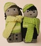 Handmade knitted pair of pocket dolls - children - Image 2