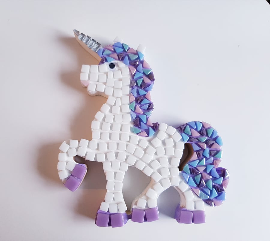 Unicorn Craft Kit, Mosaic Craft Kit,  Unicorn Gift, DIY Unicorn, Kids Craft, 