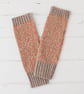 Scatter fingerless gloves - cobble and orange soda - Image 2
