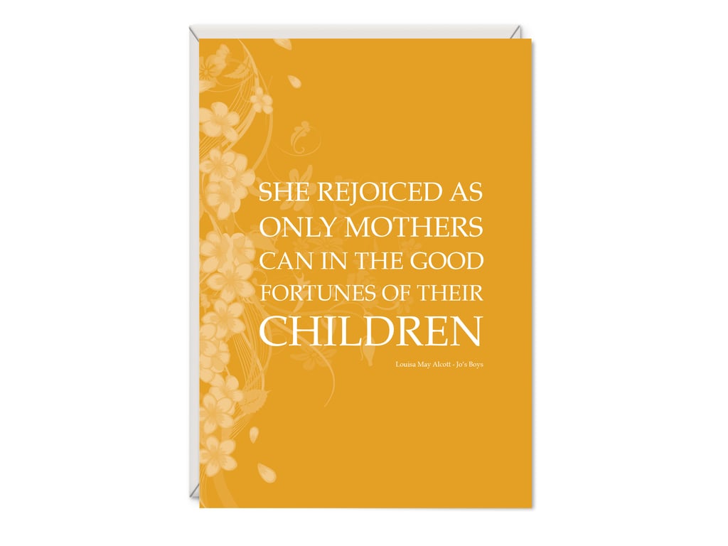 Jo's Boys Greetings Card - Louisa May Alcott - Birthday Card for Mum
