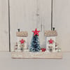 Christmas Star Cottages - Tiny Handmade Wooden Christmas Decoration 