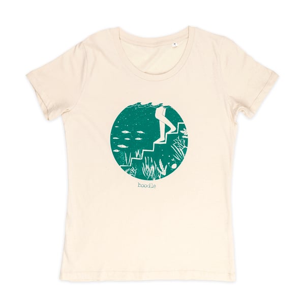 Steps-Wild swimming Womens T-shirt