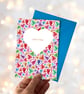 Rainbow Valentine's Pride Card – Only You Hearts with Colourful Envelope - Image 2