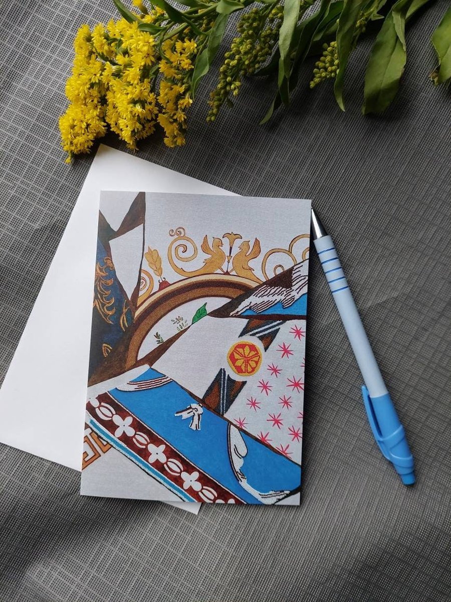 Abstract blank greeting card