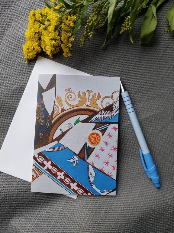 Abstract blank greeting card